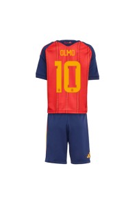 Espanja Dani Olmo #10 Jalkapallovaatteet Lasten Kotipeliasu MM-kisat 2026 Lyhythihainen (+ Lyhyet housut)